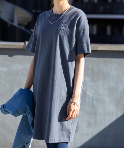 NEW BALANCE(ニューバランス)の「Iconic Collegiate ショートスリーブドレス(その他トップス・レディース・ピンク/グレー・X-LARGE/LARGE/MEDIUM/SMALL)」の15枚目の写真