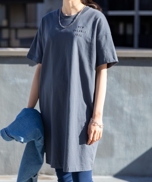 NEW BALANCE(ニューバランス)の「Iconic Collegiate ショートスリーブドレス(その他トップス・レディース・ピンク/グレー・X-LARGE/LARGE/MEDIUM/SMALL)」の10枚目の写真