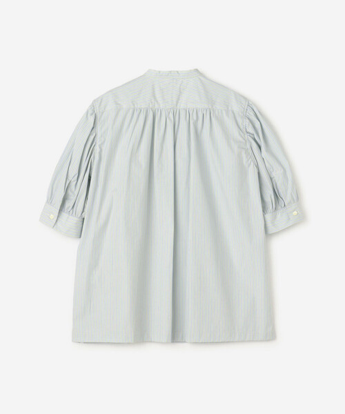 HAVERSACK（ハバーザック）の「HAVERSACK | 〈別注〉 半袖ギャザーシャツ WOMEN（シャツ/ブラウス・レディース・グリーン系その他/ブルー系その他・1）」の11枚目の写真