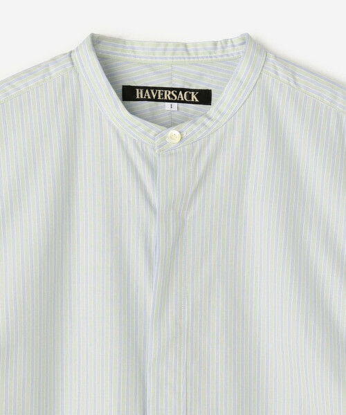 HAVERSACK（ハバーザック）の「HAVERSACK | 〈別注〉 半袖ギャザーシャツ WOMEN（シャツ/ブラウス・レディース・グリーン系その他/ブルー系その他・1）」の12枚目の写真