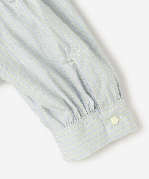 HAVERSACK（ハバーザック）の「HAVERSACK | 〈別注〉 半袖ギャザーシャツ WOMEN（シャツ/ブラウス・レディース・グリーン系その他/ブルー系その他・1）」の13枚目の写真