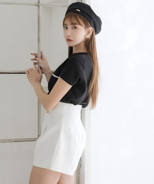 Julia Boutique(ジュリアブティック)の「スプリングベレー帽/24107(ハンチング/ベレー帽・レディース・ブラック/ホワイト・ONE)」の14枚目の写真
