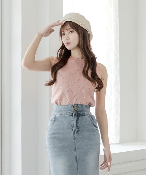 Julia Boutique(ジュリアブティック)の「スプリングベレー帽/24107(ハンチング/ベレー帽・レディース・ブラック/ホワイト・ONE)」の6枚目の写真