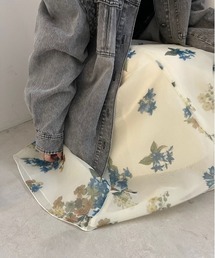 値下げ アメリヴィンテージ FLOWER ORGANDY FLARE SKIRT Ameri（アメリ）の「FLOWER ORGANDY FLARE SKIRT（スカート