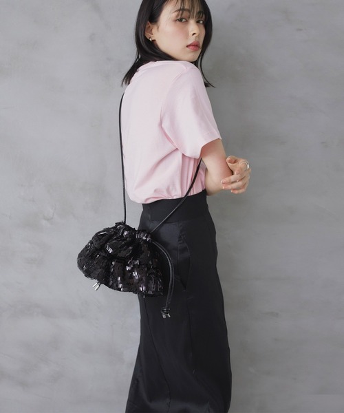 LIAN(リアン)の「【Casselini】フリルスパンコールショルダーバッグ(ショルダーバッグ・レディース・その他/ブラック・FREE)」の9枚目の写真