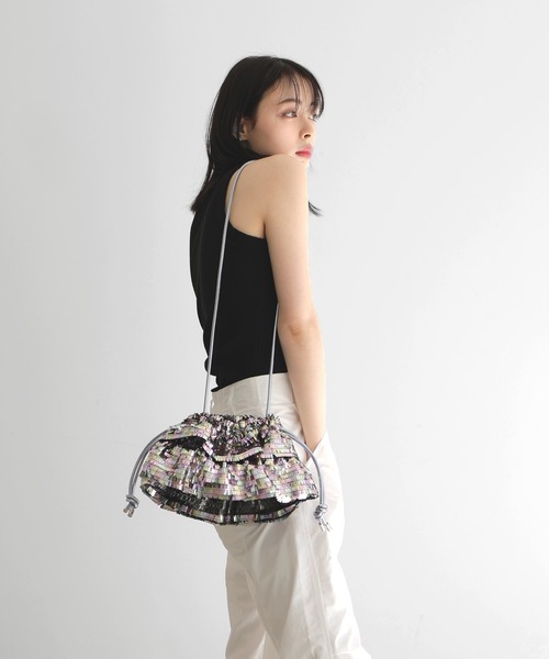 LIAN(リアン)の「【Casselini】フリルスパンコールショルダーバッグ(ショルダーバッグ・レディース・その他/ブラック・FREE)」の19枚目の写真