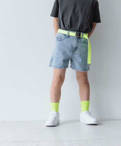 LOWRYS FARM(ローリーズファーム)の「デニムショートパンツ2 114252(デニムパンツ・キッズ・ブルー/ブラック/ブルー系その他・110cm/120cm/130cm/140cm/150cm)」の3枚目の写真