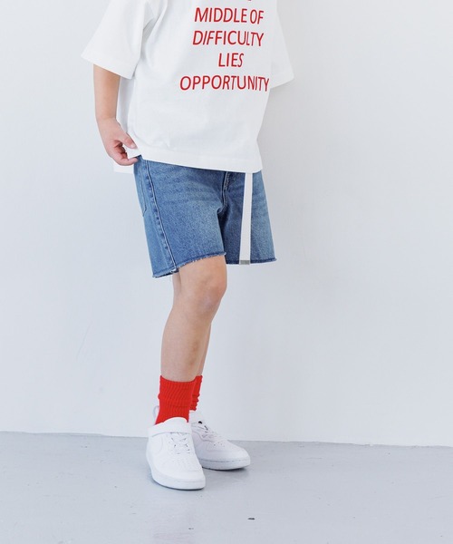 LOWRYS FARM(ローリーズファーム)の「デニムショートパンツ2 114252(デニムパンツ・キッズ・ブルー/ブラック/ブルー系その他・110cm/120cm/130cm/140cm/150cm)」の14枚目の写真