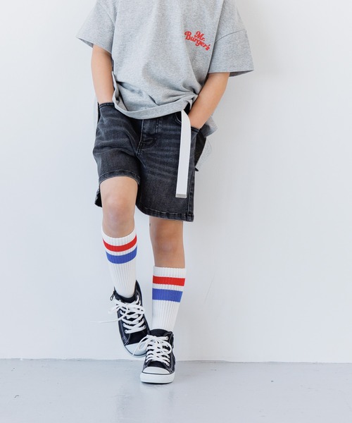 LOWRYS FARM(ローリーズファーム)の「デニムショートパンツ2 114252(デニムパンツ・キッズ・ブルー/ブラック/ブルー系その他・110cm/120cm/130cm/140cm/150cm)」の7枚目の写真