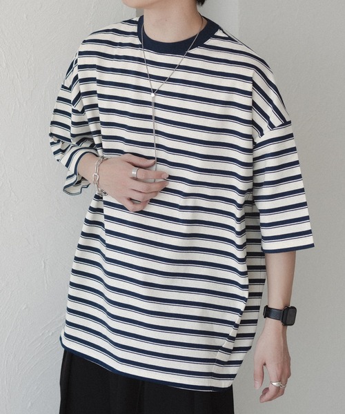 epnok(エプノック)の「タックオーバーTee(Tシャツ/カットソー・メンズ・オフホワイト/ブラック系2/チャコールグレー/ブラック/ネイビー・SMALL/MEDIUM/LARGE)」の20枚目の写真