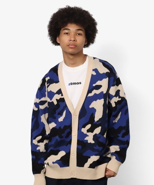 atmos Camouflage Knit Cardigan / アトモス カモフラージュ ニット カーディガン