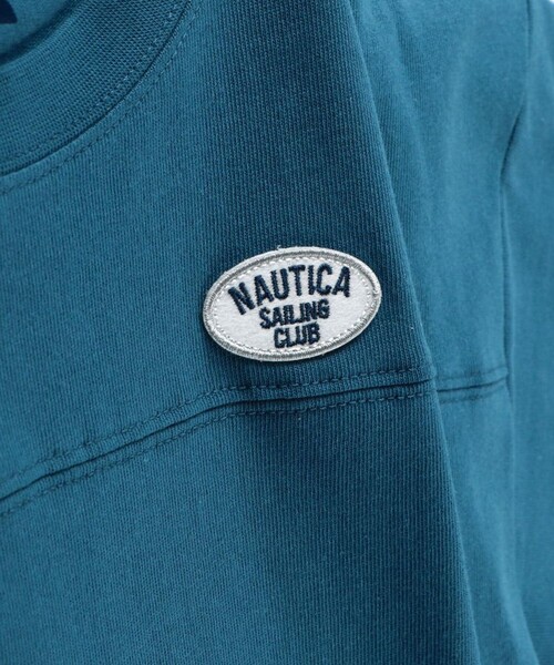 NAUTICA(ノーティカ)の「【NAUTICA/ノーティカ】シャツレイヤード風半袖Tシャツ(Tシャツ/カットソー・キッズ・ブルー/ブラウン・XS/S/M/L/XL)」の9枚目の写真