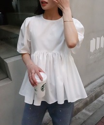 CORNERS | ペプラムギャザーブラウス(シャツ/ブラウス)