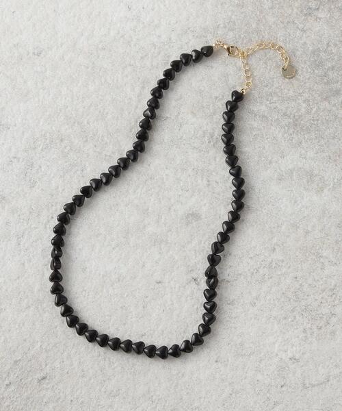 OPAQUE.CLIP（オペークドットクリップ）の「◆ハートショートネックレス（ネックレス・レディース・シルバー/ブラック・00）」の3枚目の写真