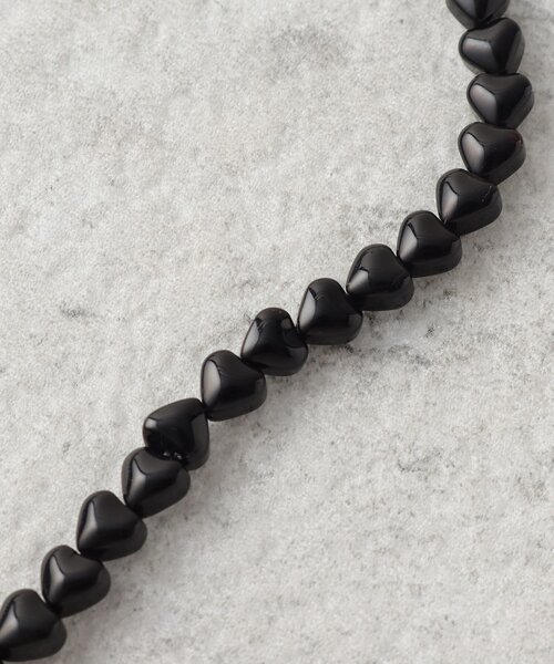 OPAQUE.CLIP（オペークドットクリップ）の「◆ハートショートネックレス（ネックレス・レディース・シルバー/ブラック・00）」の4枚目の写真