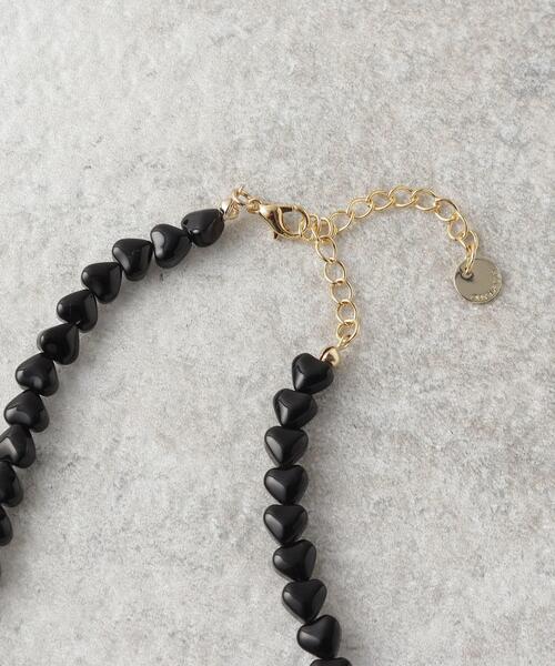 OPAQUE.CLIP（オペークドットクリップ）の「◆ハートショートネックレス（ネックレス・レディース・シルバー/ブラック・00）」の5枚目の写真