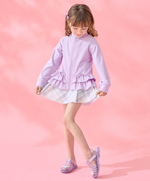 ここ.*・゜ 様　familiar セパレート水着 120cm チェック チェック柄 セパレート 水着 / ANY KIDS | ファッション通販
