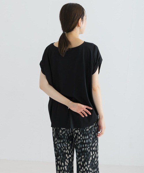 URBAN RESEARCH(アーバンリサーチ)の「フレンチスリーブとろみカットソー(Tシャツ/カットソー・レディース・ブルー系その他/ブラック/オフホワイト・FREE)」の19枚目の写真