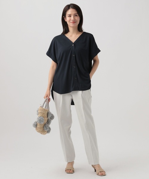 Elura（エルーラ）の「リネン混テーパードパンツ/111832（その他パンツ・レディース・ブラック/ライトグレー/ネイビー・LARGE/SMALL/MEDIUM）」の20枚目の写真