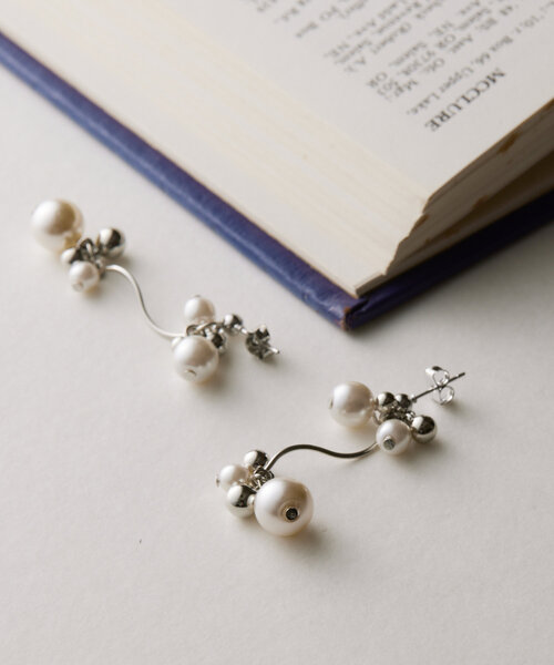 Chez toi（シェトワ）の「メタリック×パールピアス（ピアス（両耳用）・レディース・シルバー/ゴールド・FREE）」の7枚目の写真