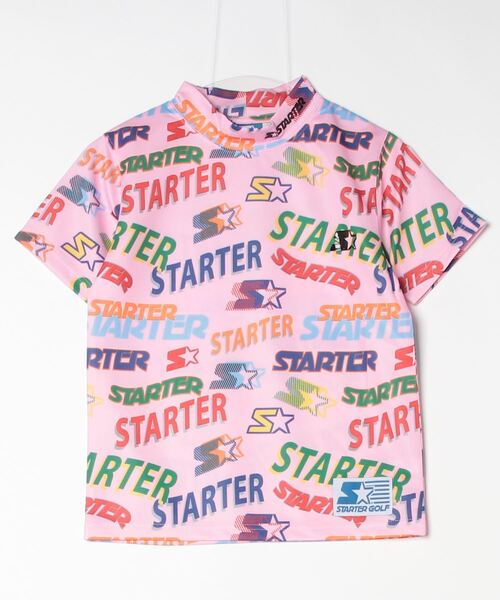 STARTER BLUE LABEL(スターターブルーレーベル)の「【STARTER GOLF】スターターゴルフ STARTERロゴパターン 総柄モックネック半袖Tシャツメンズ レディース ユニセックス SG-123003(Tシャツ/カットソー・メンズ・ピンク/ホワイト/ブラック・L/M/XS/XL/S)」の17枚目の写真