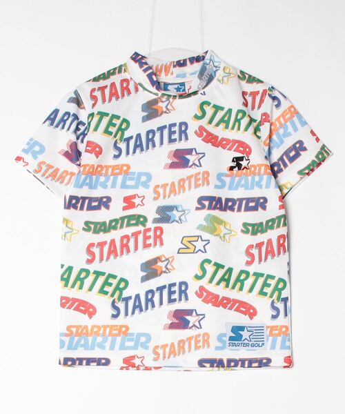 STARTER BLUE LABEL(スターターブルーレーベル)の「【STARTER GOLF】スターターゴルフ STARTERロゴパターン 総柄モックネック半袖Tシャツメンズ レディース ユニセックス SG-123003(Tシャツ/カットソー・メンズ・ピンク/ホワイト/ブラック・L/M/XS/XL/S)」の18枚目の写真
