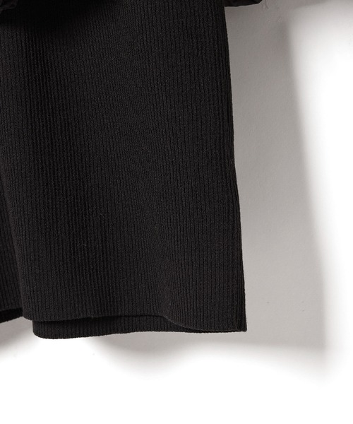 ADAM ET ROPE'（アダムエロペ）の「《セットアイテム》ニットタンクセットクロップドプルオーバー（その他トップス・レディース・ブラック/キナリ・FREE）」の12枚目の写真