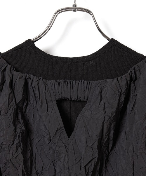 ADAM ET ROPE'（アダムエロペ）の「《セットアイテム》ニットタンクセットクロップドプルオーバー（その他トップス・レディース・ブラック/キナリ・FREE）」の11枚目の写真