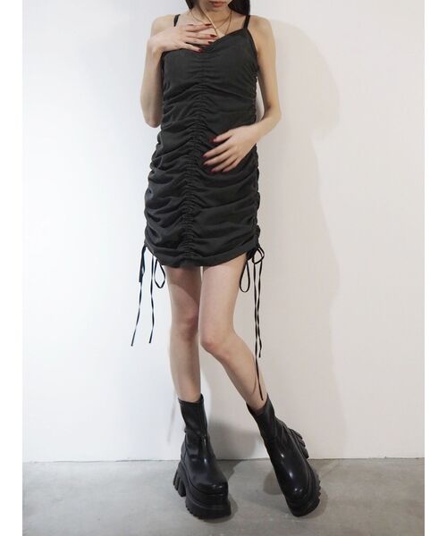 EVRIS（エヴリス）の「ドロストミニワンピース（ワンピース・レディース・アイボリー/ブラック・SMALL/MEDIUM）」の6枚目の写真