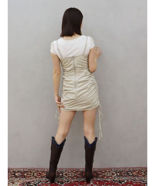 EVRIS（エヴリス）の「ドロストミニワンピース（ワンピース・レディース・アイボリー/ブラック・SMALL/MEDIUM）」の12枚目の写真