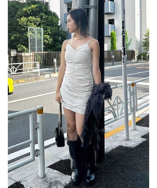 EVRIS（エヴリス）の「ドロストミニワンピース（ワンピース・レディース・アイボリー/ブラック・SMALL/MEDIUM）」の18枚目の写真