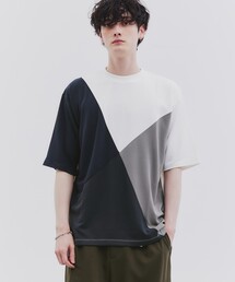 tk.TAKEO KIKUCHI（ティーケータケオキクチ）の「キリカエ リラックスルーズカットソー（Tシャツ/カットソー・メンズ）」