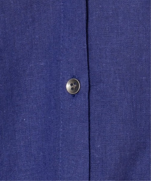 LBC（エルビーシー）の「リネンコットンバンドカラー半袖シャツ（シャツ/ブラウス・レディース・オレンジ/ホワイト/ブルー/チャコールグレー・M）」の10枚目の写真