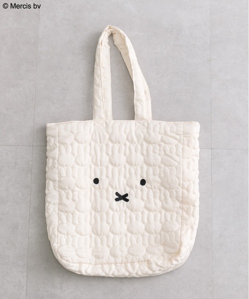Miffy（ ミッフィー）の「miffyキルティングトートバッグ　1041180220（トートバッグ・レディース・オフホワイト/ブラック・FREE）」の17枚目の写真