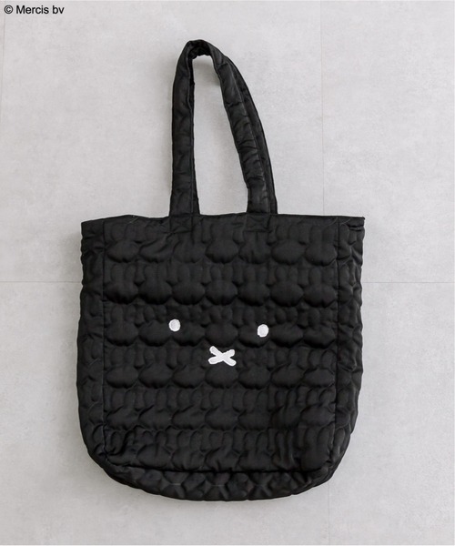 Miffy（ ミッフィー）の「miffyキルティングトートバッグ　1041180220（トートバッグ・レディース・オフホワイト/ブラック・FREE）」の6枚目の写真