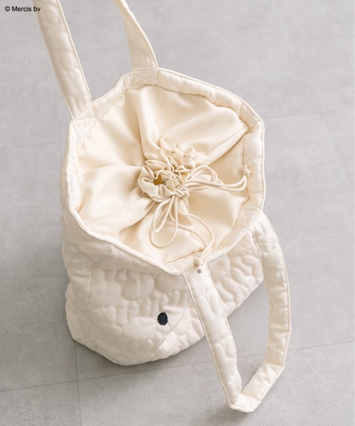 Miffy（ ミッフィー）の「miffyキルティングトートバッグ　1041180220（トートバッグ・レディース・オフホワイト/ブラック・FREE）」の15枚目の写真