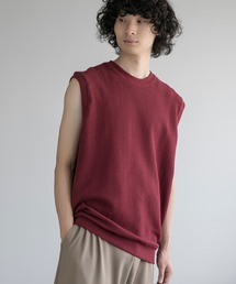 aimoha（アイモハ）の「aimoha men HEAVY COTTON KNIT VEST (SS)（ベスト）」