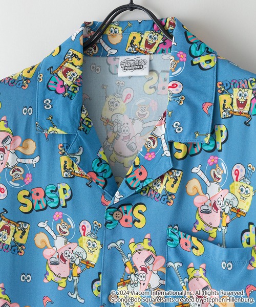 LB/S (エルビーエス)の「【スポンジ・ボブ】オリジナルプリントレーヨン総柄シャツ キャラアロハ(シャツ/ブラウス・メンズ・その他/その他1・SMALL/MEDIUM/LARGE/X-LARGE)」の5枚目の写真