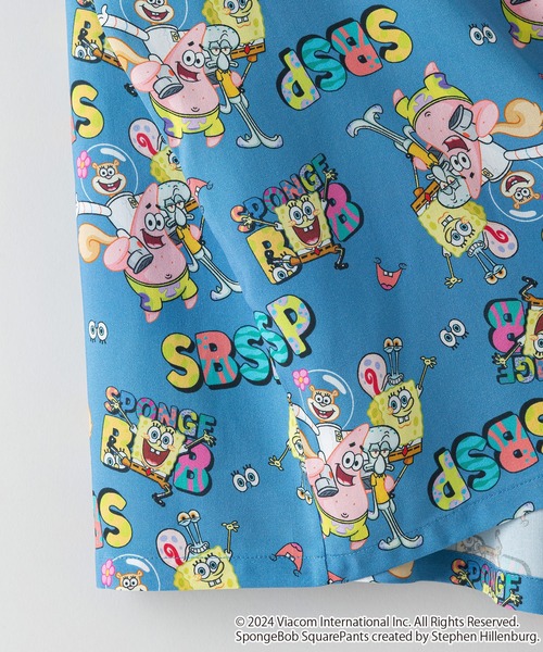 LB/S (エルビーエス)の「【スポンジ・ボブ】オリジナルプリントレーヨン総柄シャツ キャラアロハ(シャツ/ブラウス・メンズ・その他/その他1・SMALL/MEDIUM/LARGE/X-LARGE)」の8枚目の写真