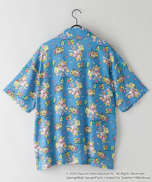 LB/S (エルビーエス)の「【スポンジ・ボブ】オリジナルプリントレーヨン総柄シャツ キャラアロハ(シャツ/ブラウス・メンズ・その他/その他1・SMALL/MEDIUM/LARGE/X-LARGE)」の11枚目の写真