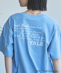 YALE別注ロゴプリントバック刺繍Tシャツ