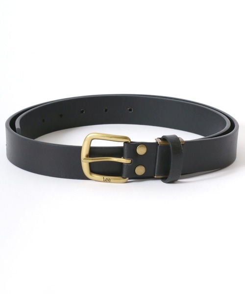 Lee（リー）の「Lee/リー Leather Narrow Belt/30mm 牛革 スクエアバックル レザーベルト/レディース メンズ（ベルト・メンズ・ブラウン/ブラック/ダークブラウン・FREE）」の6枚目の写真