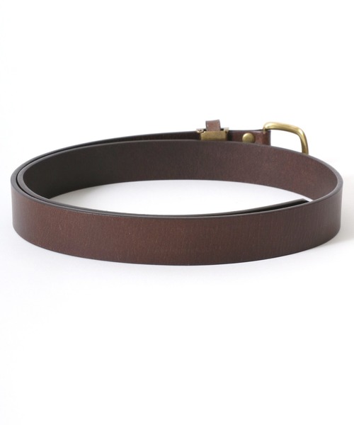 Lee（リー）の「Lee/リー Leather Narrow Belt/30mm 牛革 スクエアバックル レザーベルト/レディース メンズ（ベルト・メンズ・ブラウン/ブラック/ダークブラウン・FREE）」の11枚目の写真