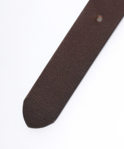 Lee（リー）の「Lee/リー Leather Narrow Belt/30mm 牛革 スクエアバックル レザーベルト/レディース メンズ（ベルト・メンズ・ブラウン/ブラック/ダークブラウン・FREE）」の14枚目の写真