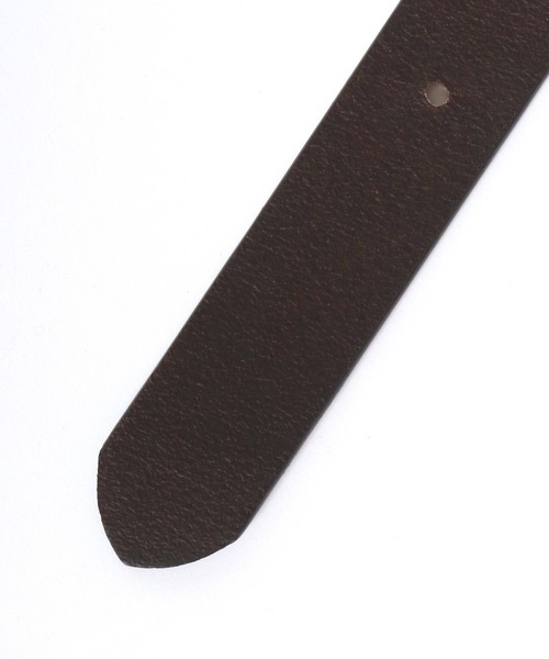 Lee（リー）の「Lee/リー Leather Narrow Belt/30mm 牛革 スクエアバックル レザーベルト/レディース メンズ（ベルト・メンズ・ブラウン/ブラック/ダークブラウン・FREE）」の15枚目の写真