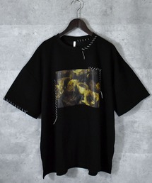 Anytime Songs | ダンボールニット ハンドステッチルーズクルー プリントTシャツ(Tシャツ/カットソー)