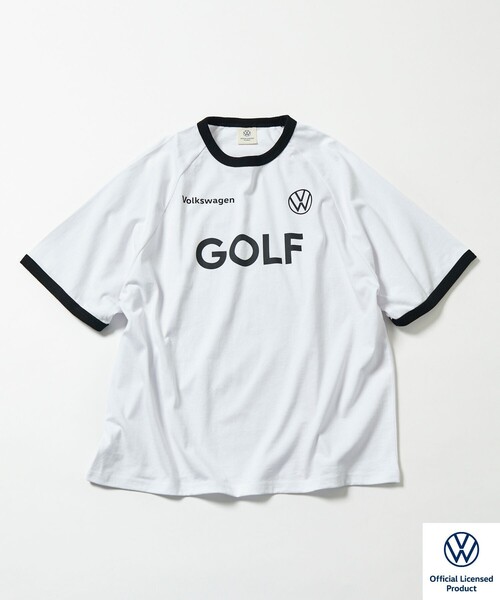 FREAK'S STORE（フリークスストア）の「限定展開 Volkswagen×FREAK'S STORE/フォルクスワーゲン 別注 ビッグシルエット ゲームシャツ クルーネックTEE/GOLF（Tシャツ/カットソー・メンズ・ブラック/ホワイト/オフホワイト/ネイビー・MEDIUM/SMALL/LARGE）」の10枚目の写真