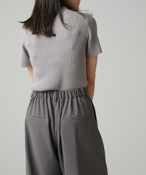 Lui's（ルイス）の「ニットポロ（ニット/セーター・レディース・レッド/グレー/レモンイエロー/ブラック・FREE）」の8枚目の写真