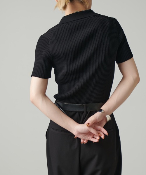 Lui's（ルイス）の「ニットポロ（ニット/セーター・レディース・レッド/グレー/レモンイエロー/ブラック・FREE）」の14枚目の写真