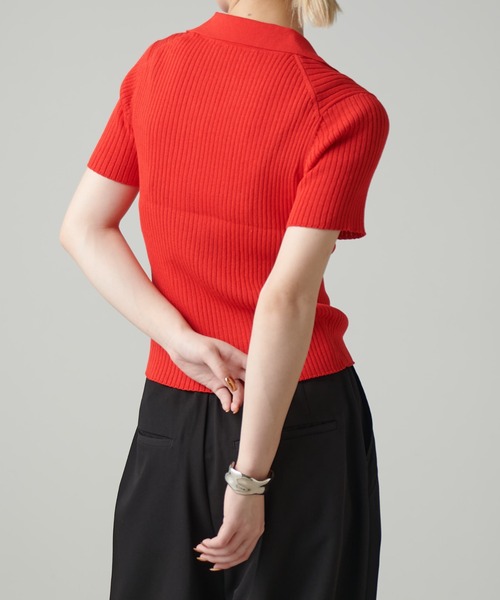 Lui's（ルイス）の「ニットポロ（ニット/セーター・レディース・レッド/グレー/レモンイエロー/ブラック・FREE）」の20枚目の写真